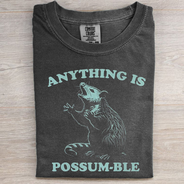 Funny Possum Retro 90s Graphic T-shirt