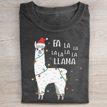 Fa La La Llama Christmas T-shirt