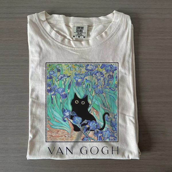 Van Gogh Cat T-shirt