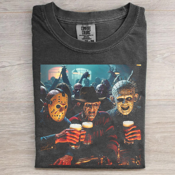 Vintage Horror Characters T-Shirt