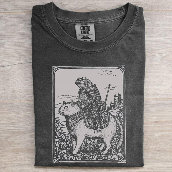 Frog on Cat T-shirt