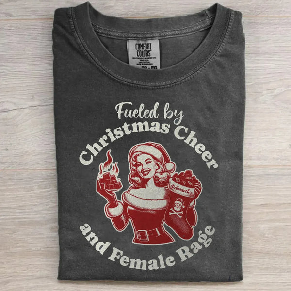 Xmas Rage Cheer Female T-shirt