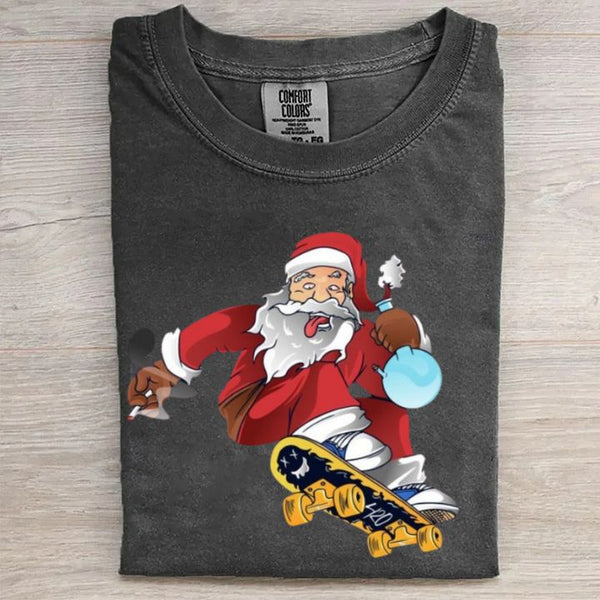 Retro Funny Christmas Graphic T-shirt