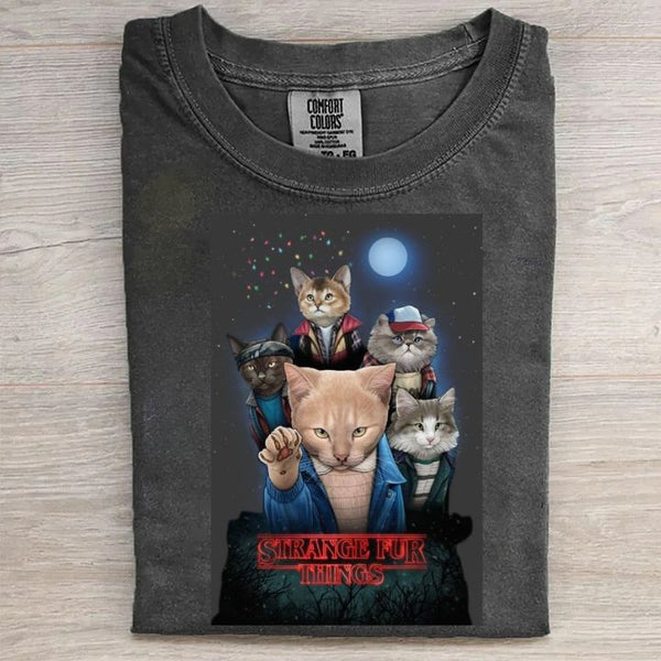 Stranger Fur Things Funny T-shirt