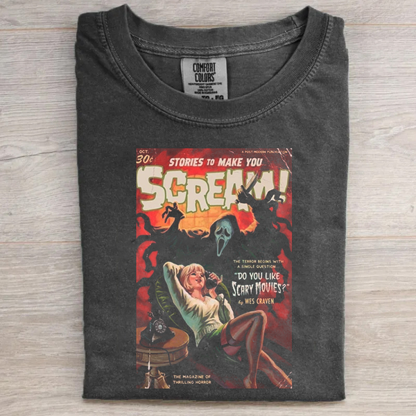 Vintage Horror Graphic T-shirt