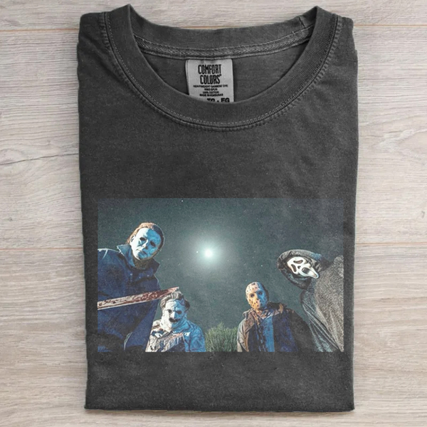 Vintage Horror Graphic T-shirt