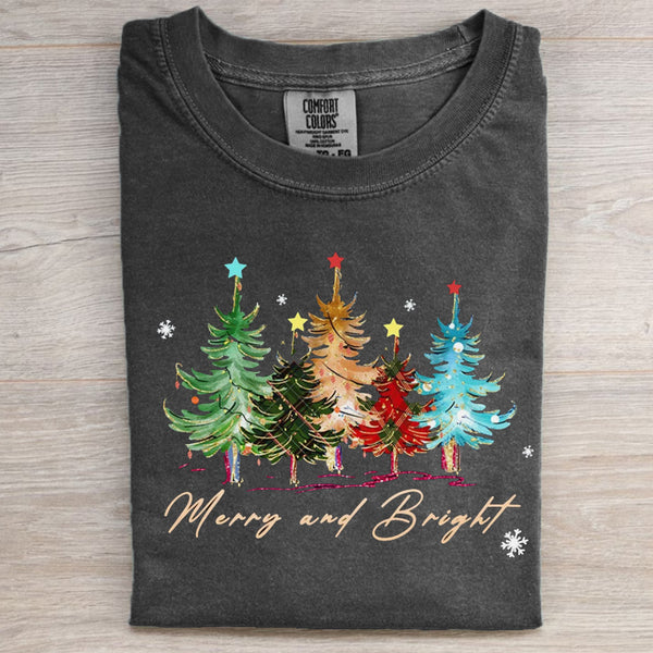 Merry and Bright Trees T-shirt