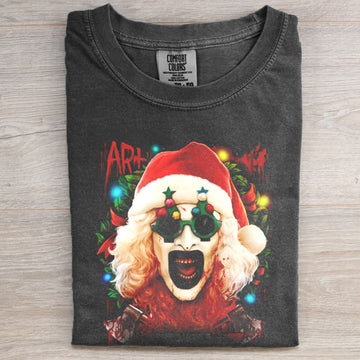 Funny Christmas Horror Retro T-shirt