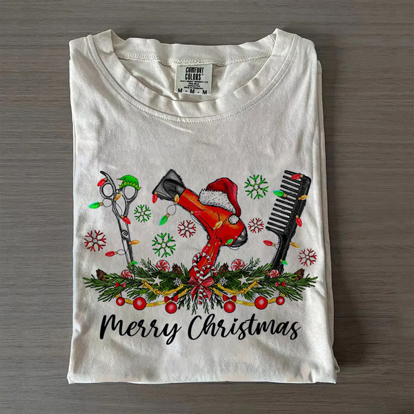 Merry Christmas Hairstylist T-shirt