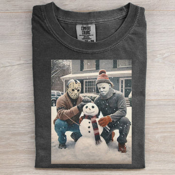 Snowman Funny Christmas Graphic T-shirt