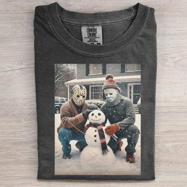 Snowman Funny Christmas Graphic T-shirt