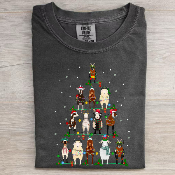 Cozy Christmas Farm Animal T-Shirt
