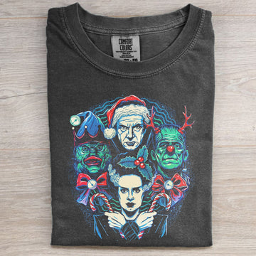 Classic Monsters Christmas T-shirt