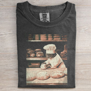 Funny Baking Biscuit Cat T-shirt