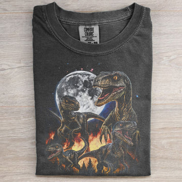 Velociraptor Dinosaur Vintage 90s T-shirt