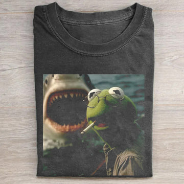 Kermit The Frog Smoking Meme T-Shirt