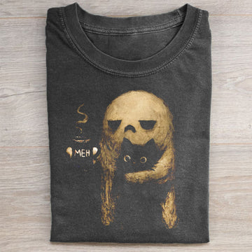 Vintage Ghost Cat T-shirt