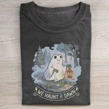 We Haunt At Dawn Frog Ghost T-shirt
