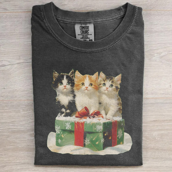 Funny Christmas Cat T-Shirt