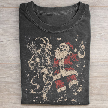 Vintage Krampus Santa T-shirt