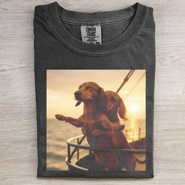 Dog Titanic Funny T-Shirt