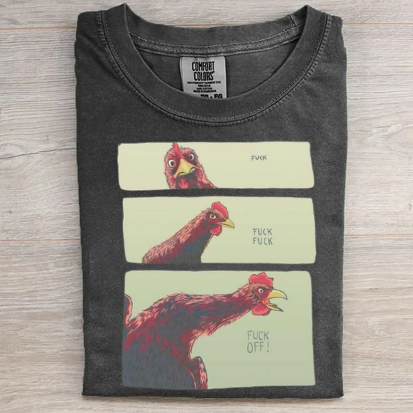 Chicken Funny Art Print T-shirt