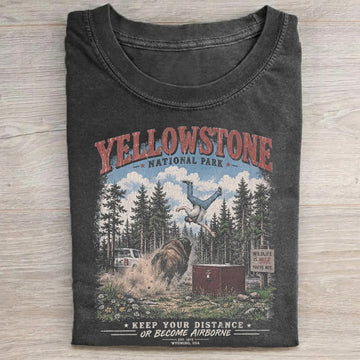 Yellowstone Bison Attack T-Shirt