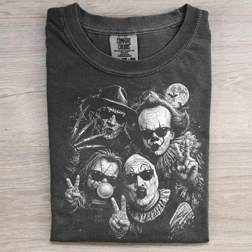 Funny Horror Villains Selfie Shot Squad T-shirt