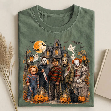 Vintage Horror Movie Graphic T-shirt