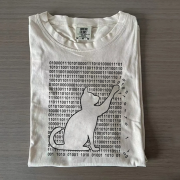 Funny Cat Is Playing With Binary Code Essential T-Shirt