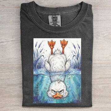 Angry Duck Underwater T-Shirt