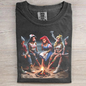 Princesses Campfire Vintage Style Tee