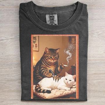 Tattoo Artist Cat Vintage Graphic T-Shirt