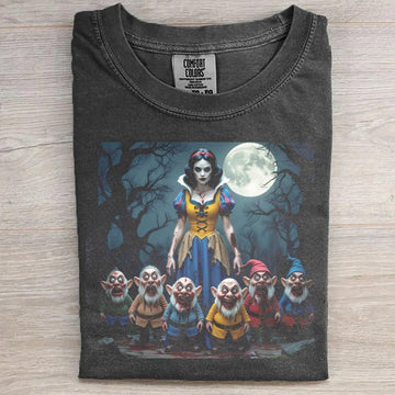 Princess & Evil Dwarfs Retro T-Shirt