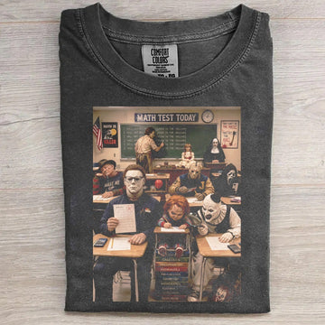 Horror Math Test Funny Tee
