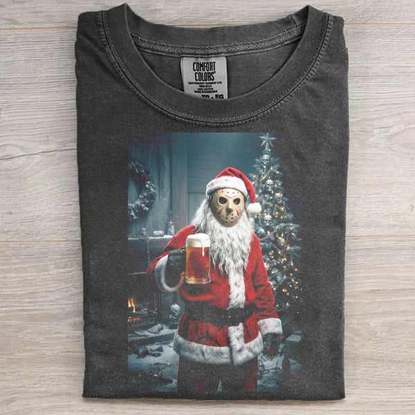 Santa Jason Christmas Beer T-Shirt