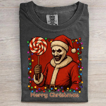 Scary Santa Clown Christmas T-Shirt