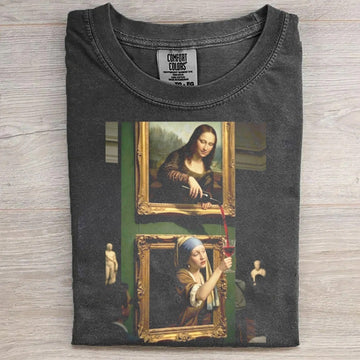 Vintage Oil Painting Parody Shirt