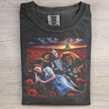 Sleeping In The Poppy Field Graphic Tee