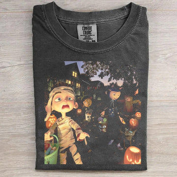 Retro Halloween Pumpkin Night Graphic Tee