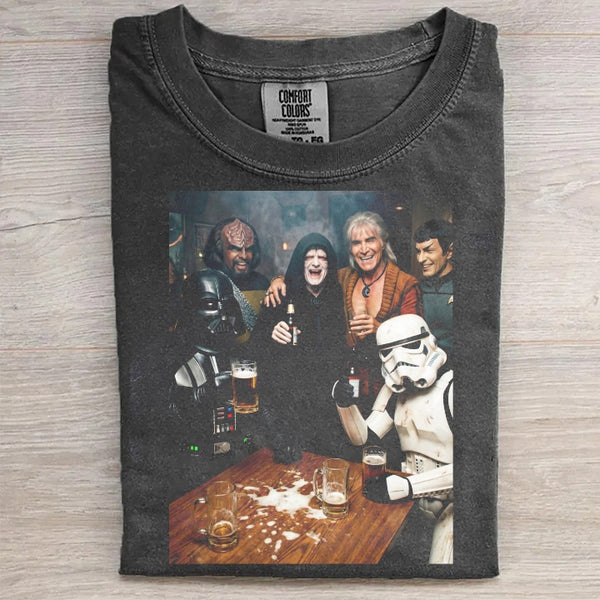 Vintage Sci-Fi Bar Graphic T-Shirt