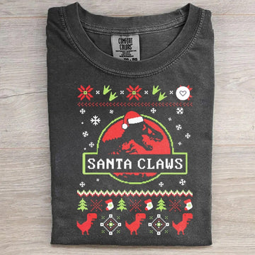 Jurassic Santa Claws T-Shirt
