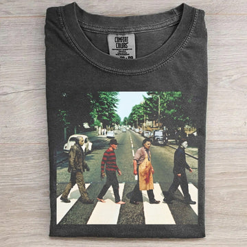 Vintage Horror Characters Crossing Street Shirt,