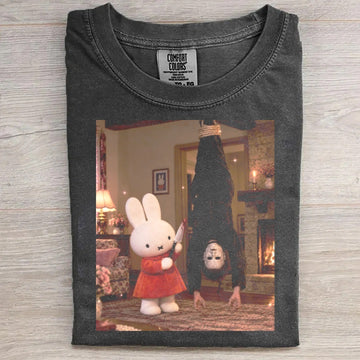 Funny Bunny Hunter Masked Killer T-Shirt