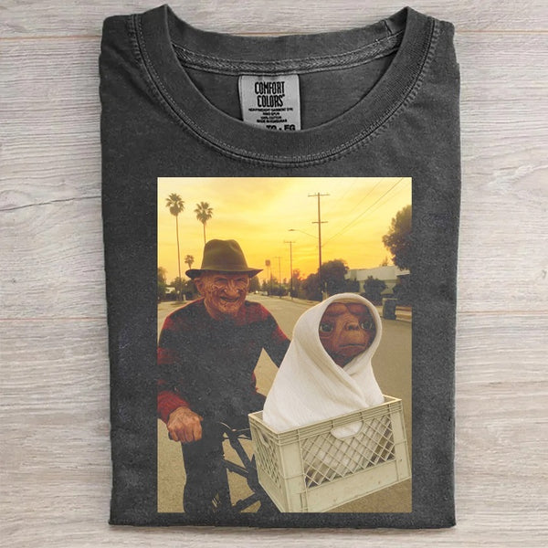 Freddy Takes E.T. Home Funny T-Shirt