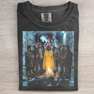 Fairy Tale Parody Princess and Dwarfs Streetwear T-Shirt
