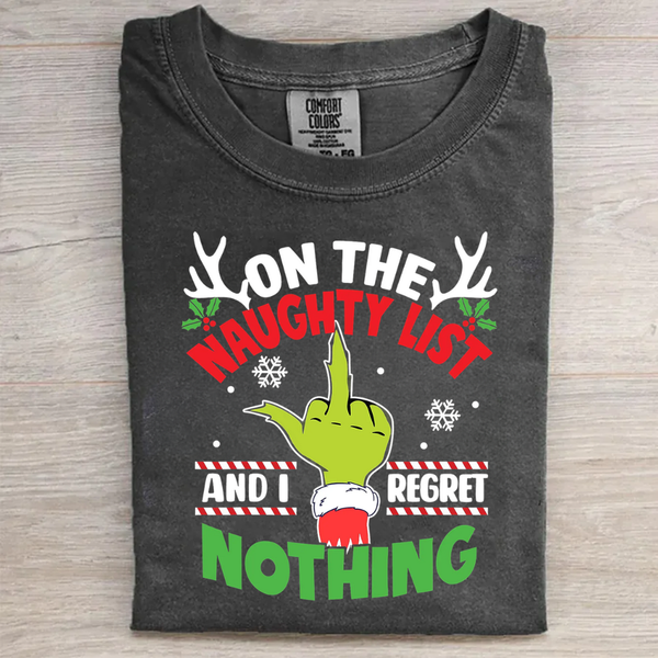 Naughty List Christmas T-shirt