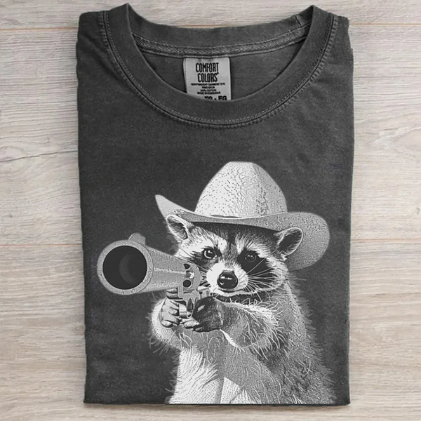Raccoon Shot Funny T-Shirt