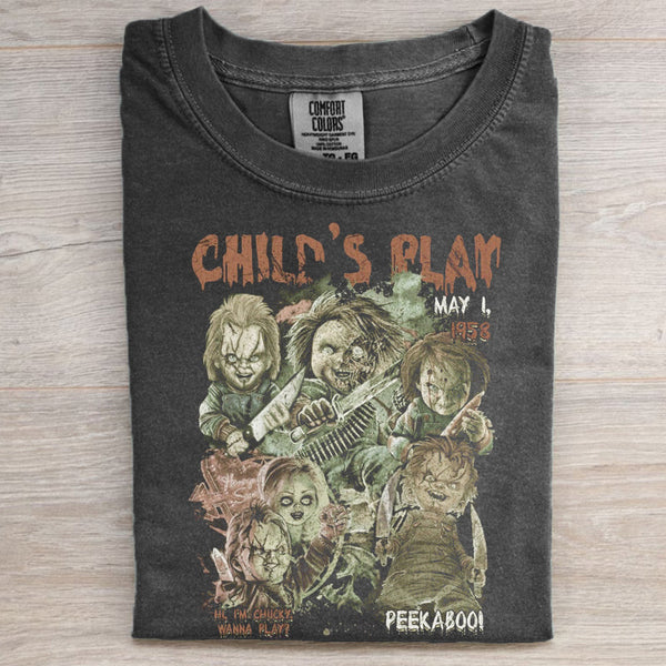 Vintage Horror Graphic T-shirt