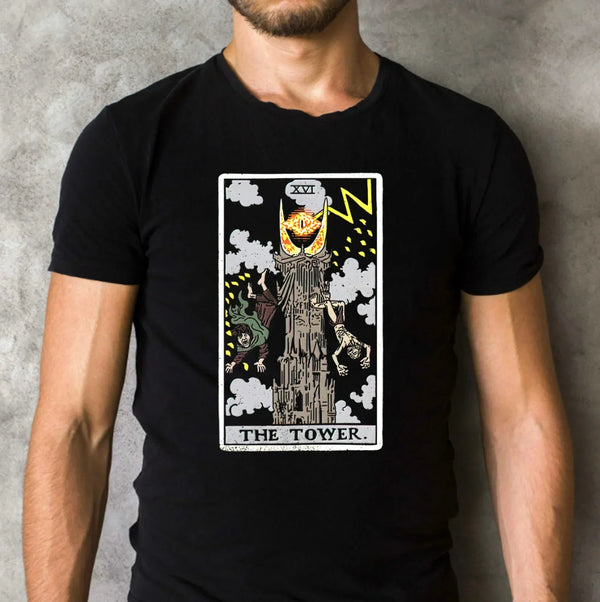 The Tower The Lord Of The Ring Tarot Card Classic T-Shirt